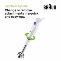 Mixeur Plongeant 2en1 Braun MQ10.201M 450 W Blanc Tunisie