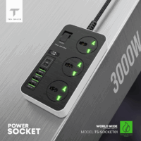 Multiprise TEN SPACE 3000W 16A USB – TS-SOCKET01 Tunisie