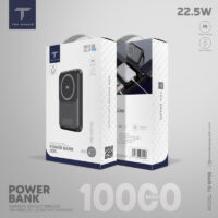Power Bank Ten Space 10000mAh 22.5W mag-wireless 15W Noir – TS-WP02 Tunisie