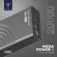 Power Bank Ten Space 5000mAh 20W mag-wireless 15W  Noir – TS-WP022 Tunisie