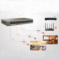 Switch TENDA TEF1110P-8-63W 8 ports PoE 100 Mbps + 2 ports RJ45 – TEF1110P-8-63W Tunisie