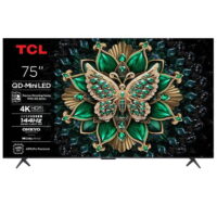 Téléviseur TCL 75C6K QLED Mini LED 4K Smart Google TV Noir Tunisie
