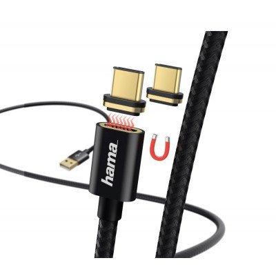 Câble De Charge / Données « Magnetic » Hama USB Type-C, 1 M, Noir Tunisie
