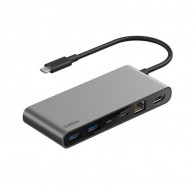 Hub Belkin Usb Multiport 8-en-1 – Gris – INC024HQSGY Tunisie