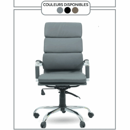 Chaise direction Tempo Base Chrome -Gris Tunisie