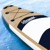 Planche à pagaie Uboway Wood Fish 10.6 pieds – Noir & Blanc -NH200-3-WOOD Tunisie