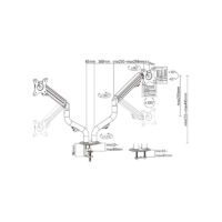 Support De Bureau Gembird 17&Prime; – 32&Prime;- MA-DA2-02 Tunisie
