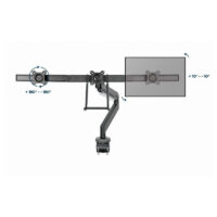 Support De Bureau Rotatif Gembird Pour Ecran 17&Prime; – 27&Prime; – MA-DA3-03 Tunisie