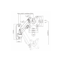 Support De Montage Mural Gembird Réglable Pour 27&Prime; – MA-WA1-01 Tunisie