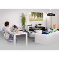Support plafond Hama pour vidéoprojecteur – Blanc -118610 Tunisie