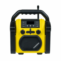 Radio et Enceinte Sans fil Thomson WKR60BT De Chantier – Noir & Orange – WKR60BT Tunisie