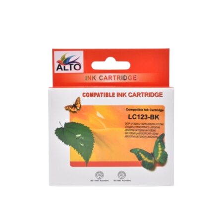 Cartouche Jet d&rsquo;Encre Adaptable Alto Brother LC123Bk – Noir Tunisie