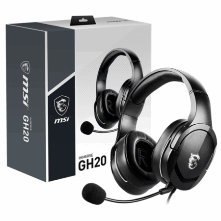 Casque MICRO Gamer MSI Immerse GH20 – Noir – S37-2101030-SV1 Tunisie