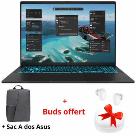 Pc Portable Gamer Asus V16 V3607VJ-RP109 Intel 7 240H 8Go 512Go SSD RTX 3050 6Go -Noir – 90NB15V1-M006C0 Tunisie
