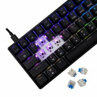 Clavier Mécanique WHITE SHARK SHINOBI 2 GK-004121 Noir – Blue Switch Tunisie