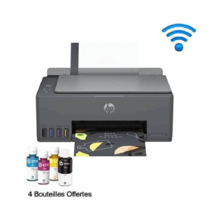 Imprimante à Réservoir Intégré 3en1 HP Smart Tank 581 Couleur WI-FI – Noir – 4A8D4A Tunisie