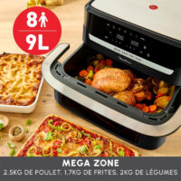 Friteuse Sans Huile Moulinex Dual Easy Fry Flex EZ9228F0 9 L Noir Tunisie