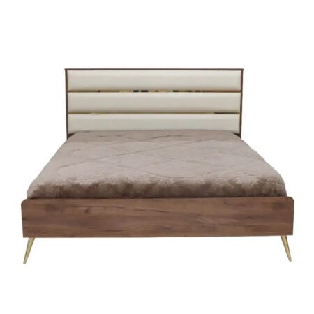 Lit Havana Sotufab 160×200 Cm – Tobacco & Beige – CHA42TO/BG500 Tunisie
