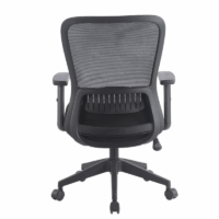 Chaise Bureau Flo avec Accoudoirs Noir  – Base Noir Tunisie