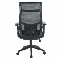Chaise Bureau Reko avec Accoudoirs Noir  – Base Noir Tunisie