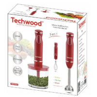 Mixeur Plongeant 3 en 1 Techwood 600 W TMS-9605 Rouge Tunisie