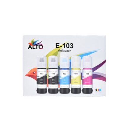 Pack de 5 Bouteilles d&rsquo;encre Adaptable Alto Epson 103 Tunisie