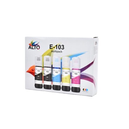 Pack de 5 Bouteilles d&rsquo;encre Adaptable Alto Epson 103 Tunisie