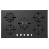 Plaque De Cuisson à Gaz Silverline 5 Feux 90 cm CS5363W01.FFD Verre Blanc Tunisie