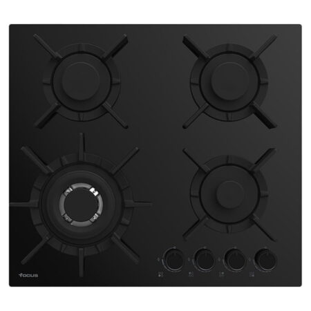 Plaque de Cuisson Focus F.415B 4 Feux 60 cm Noir Tunisie