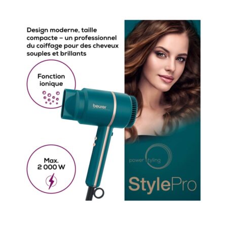 Sèche-Cheveux Océan Compact Beurer HC35 Bleu Tunisie
