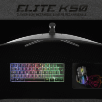 Clavier Gamer Sans Fil Spirit Of Gamer Elite-k50 Rgb – Noir – CLA-EK50RF Tunisie