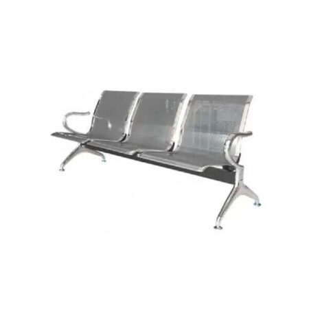 Banquette Peinture A 3 Places Avec Accoudoirs Chromée Sotufab – Gris – CHB0068 Tunisie