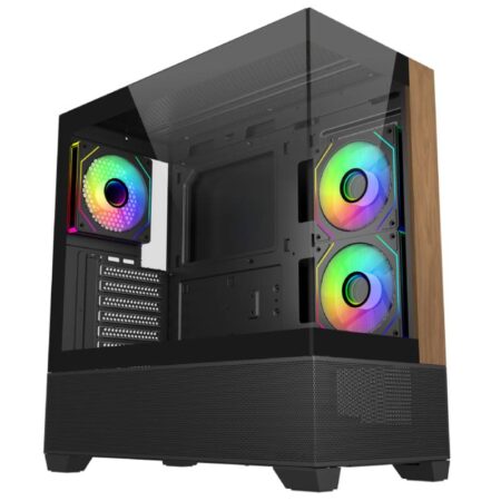 Boitier Gamer Cooler Master Elite 690 Bois – Noir Tunisie