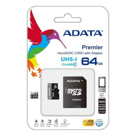 Carte Mémoire Micro Sd 64 Go Uhs-i Avec Adaptateur Tunisie