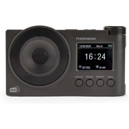 Radio-Réveil FM Bluetooth Thomson – Noir – RT400DABBTBK Tunisie