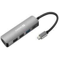 Station D&rsquo;accueil Sandberg Dock Usb-c Hdmi+3xusb+pd – Gris -136-32 Tunisie