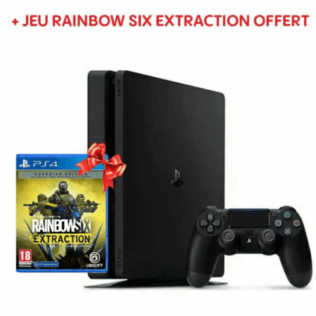 Console PS4 Sony Slim 500 Go  711719407577 + Jeu Jeu rainbow six extraction Tunisie