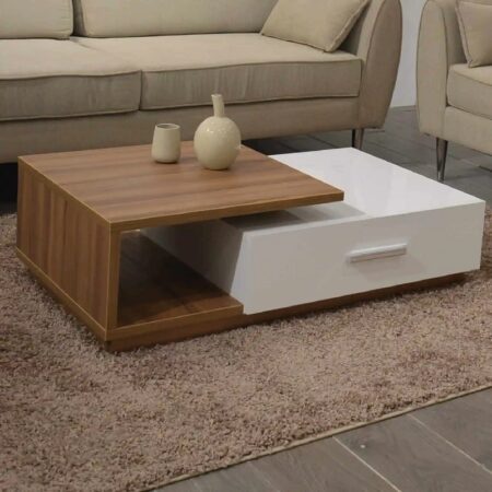 Table Basse Laris Sotufab – Siroko & Blanc – TB014SI/BC Tunisie