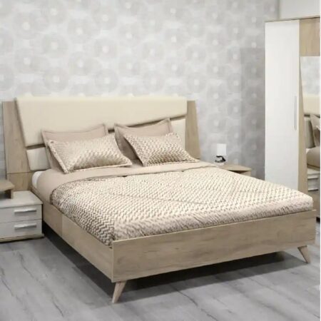Lit Ambiance Sotufab 160×200 Cm – Denver & Beige – CHA28DV/BG500 Tunisie