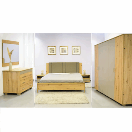 Lit Enzo Sotufab 200×160 Cm – Amazona & Moka – CHA37AM/GR200 Tunisie
