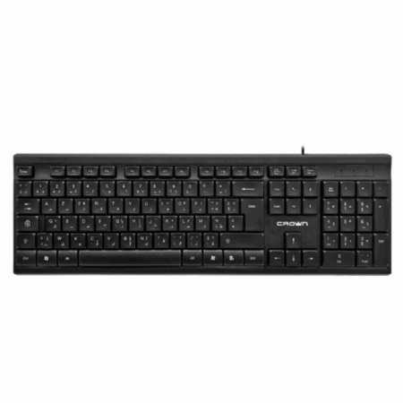 Clavier Crown Usb Azerty Bilingues 102 Touche – Noir Tunisie