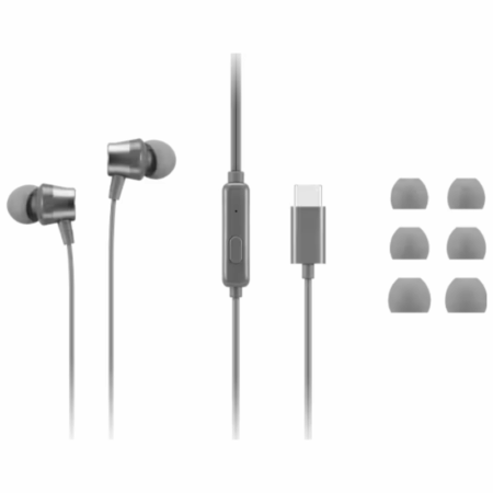 Écouteurs Filaires intra-auriculaires Lenovo 300 USB-C – Gris – GXD1J77353 Tunisie