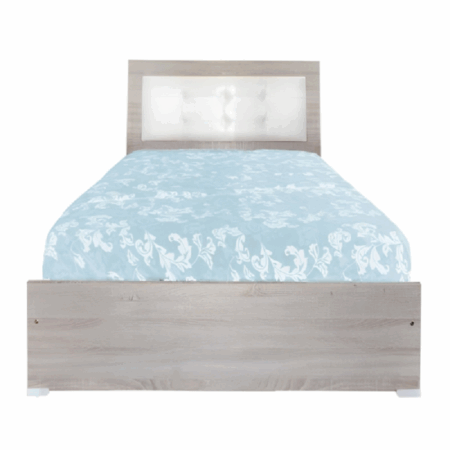 Lit Zeineb Sotufab 190×120 Cm Chene Brut / Blanc – CHE24CB/BC200 Tunisie