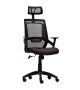 chaise-platinum-noir-mesh-base-noir